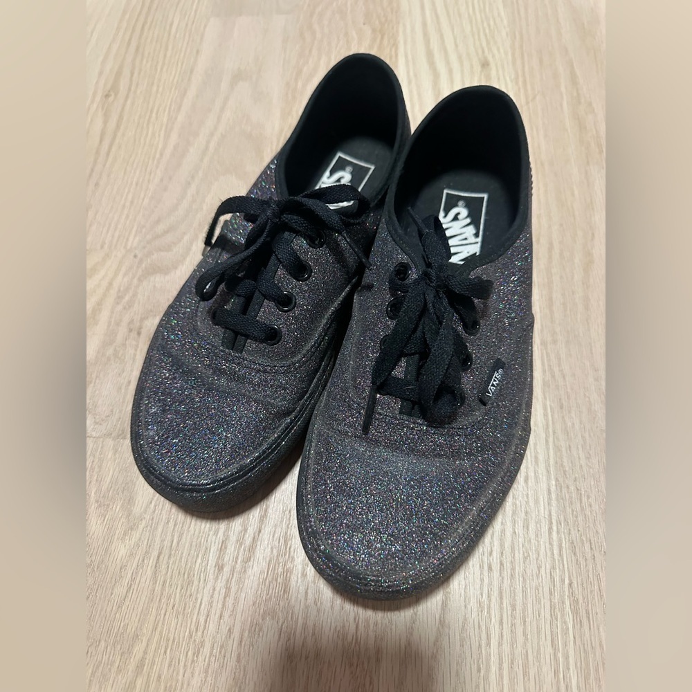 Dark gray glitter vans size 7 (women’s) - Picture 2 of 10